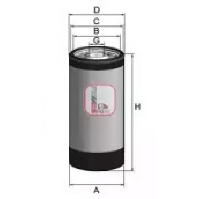 S 3572 R SOFIMA Фільтр оливи